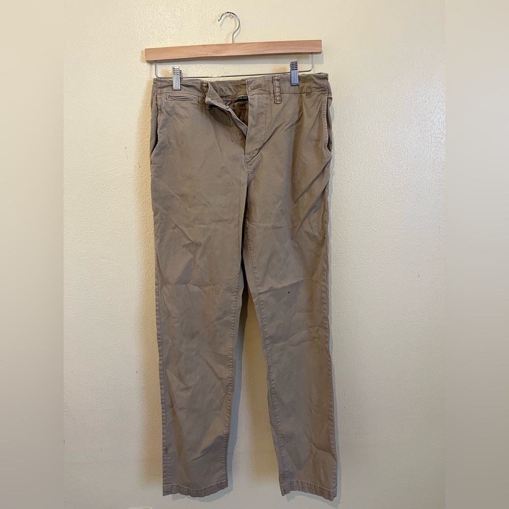 AE Flex Slim Straight Lived-In Khaki Pant
